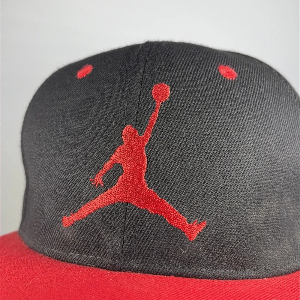 Air Jordan Wool‎ Snapback Cap Classic Black Red Jumpman Logo